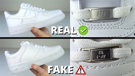 nike air force 1 fake vs real white|air force 1 real check.